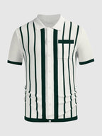 Casual Atmungsaktive Stripe Strick Top