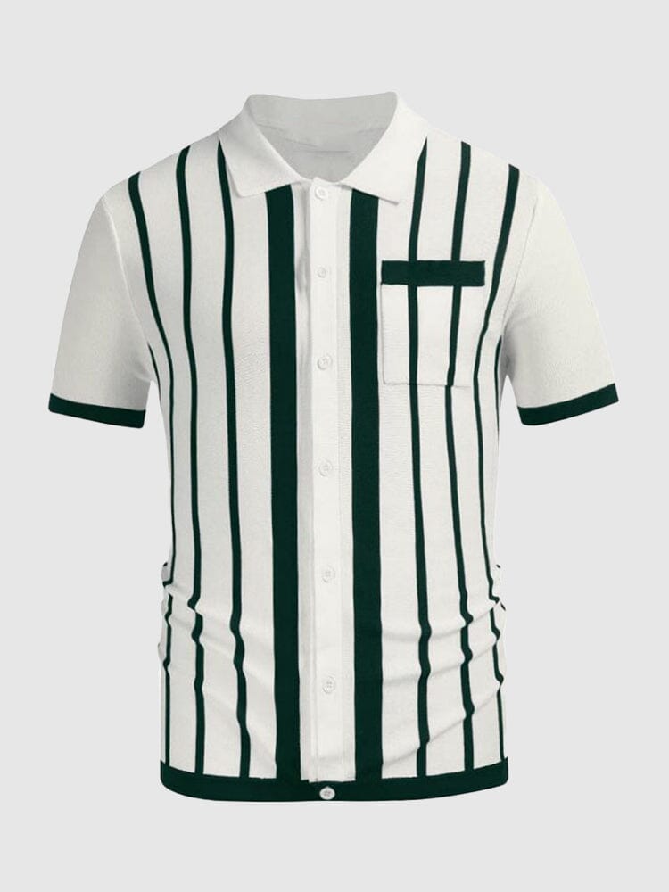 Casual Atmungsaktive Stripe Strick Top