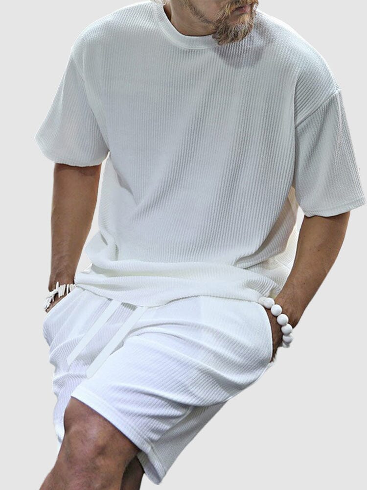 Casual Atmungsaktive Pit Strip Trainingsanzug Set