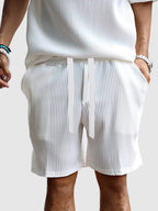 Casual Atmungsaktive Pit Strip Trainingsanzug Set