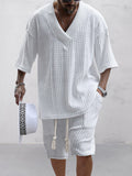 Casual Cable Strick T-Hemd Set