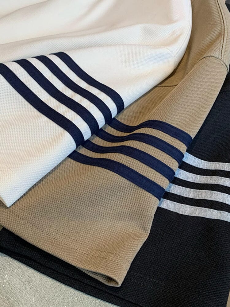 Cozy Gestreift Splicing Trainingsanzug Set