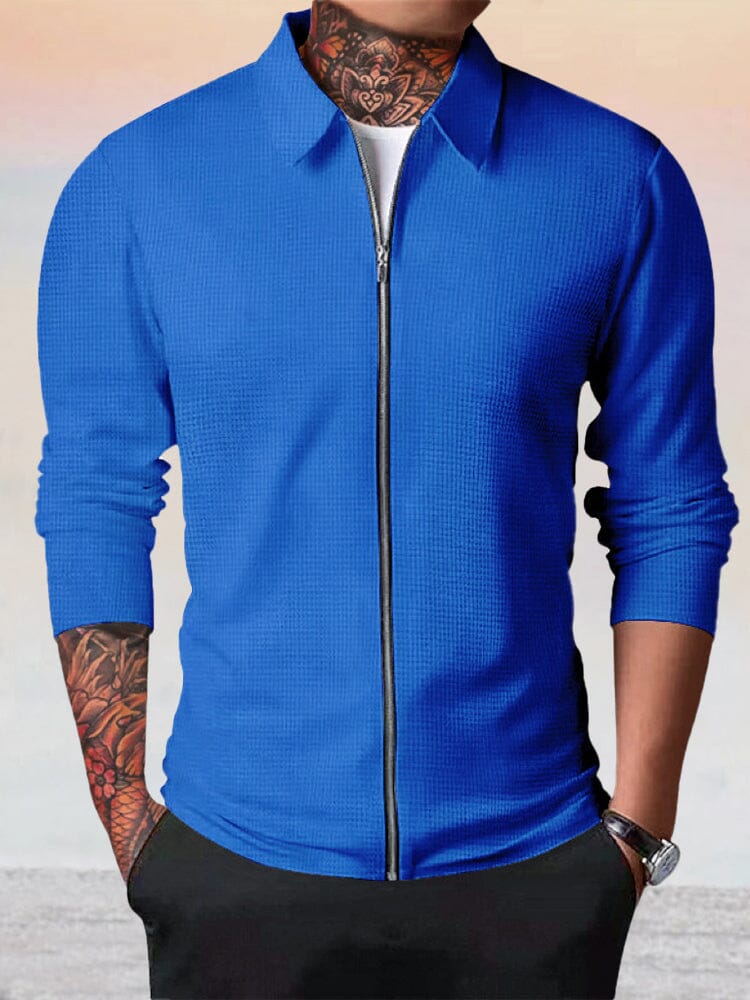Casual Atmungsaktive Waffle Jacke