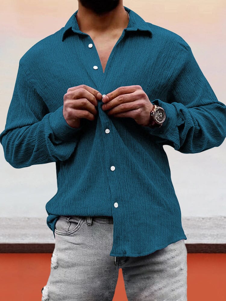 Klassisch Fit Textured Hemd