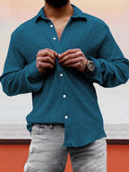 Klassisch Fit Textured Hemd