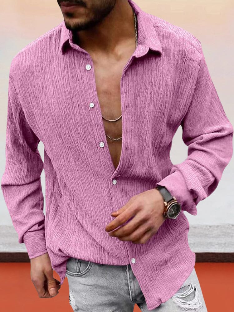 Klassisch Fit Textured Hemd