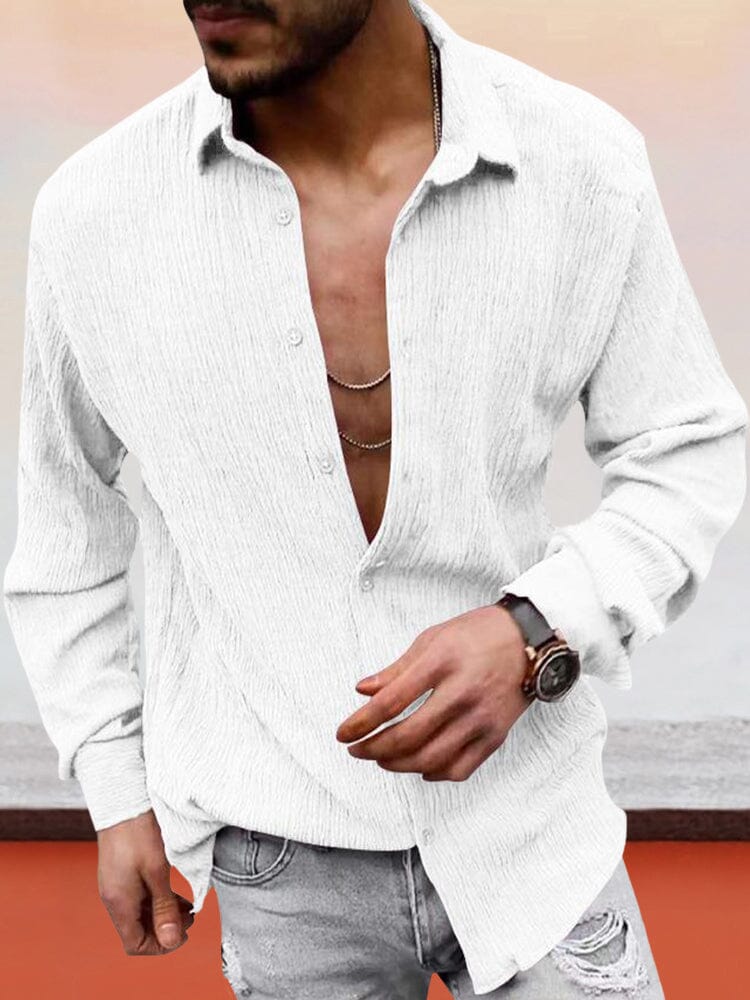 Klassisch Fit Textured Hemd