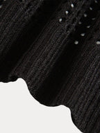 Stylish Mesh Hollow-Out Pullover