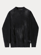 Stylish Mesh Hollow-Out Pullover