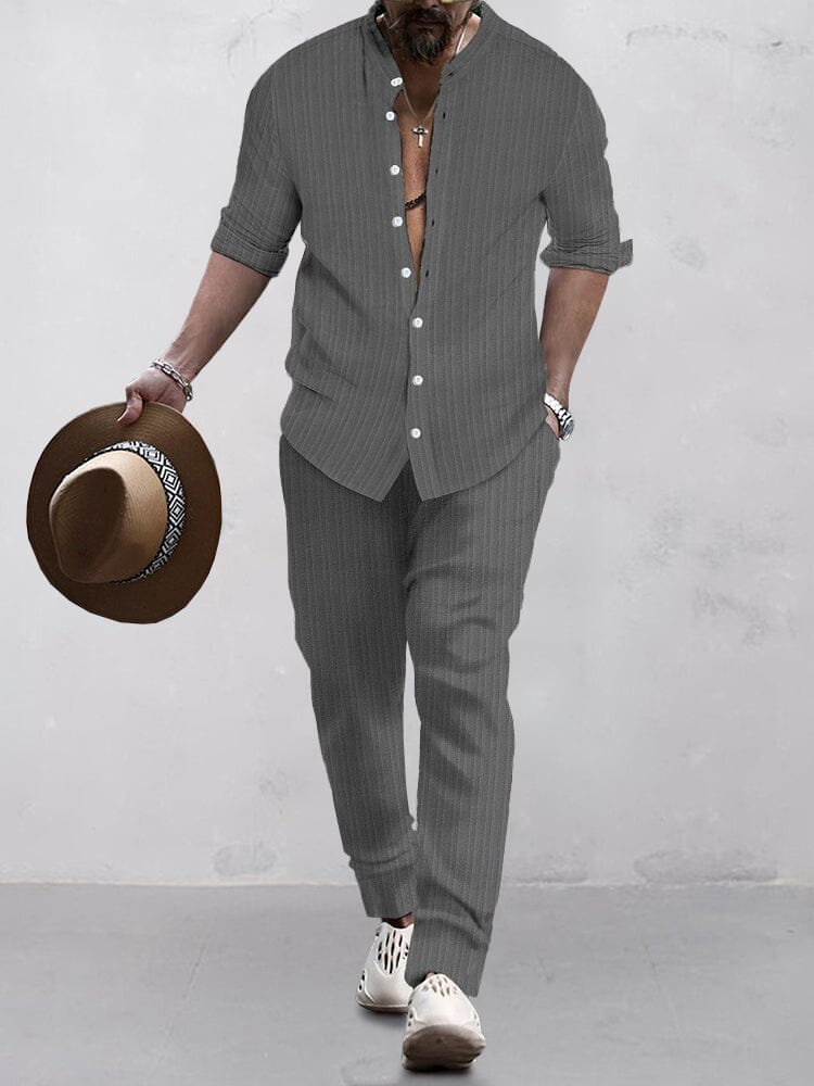 Stylish Soft 2-Teil Hemd Set