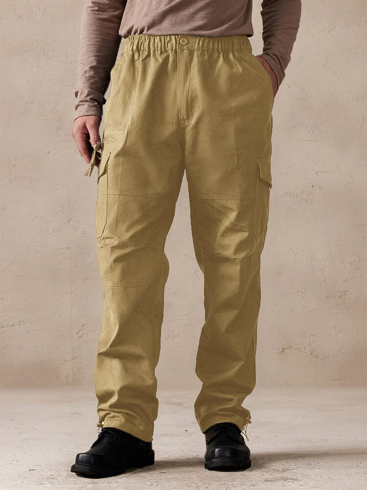 Casual 100% Baumwolle Multi Pockets Hose