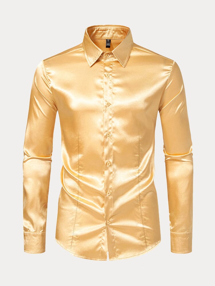 Shiny Satin Dress Hemd