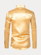 Shiny Satin Dress Hemd