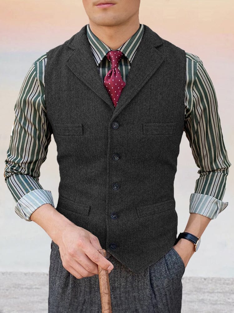 Klassisch Lapel Anzug Weste
