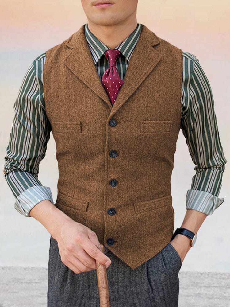 Klassisch Lapel Anzug Weste