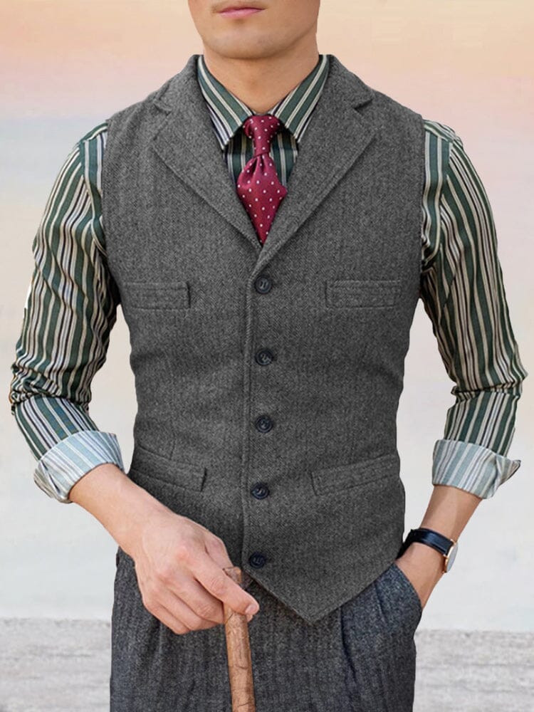 Klassisch Lapel Anzug Weste