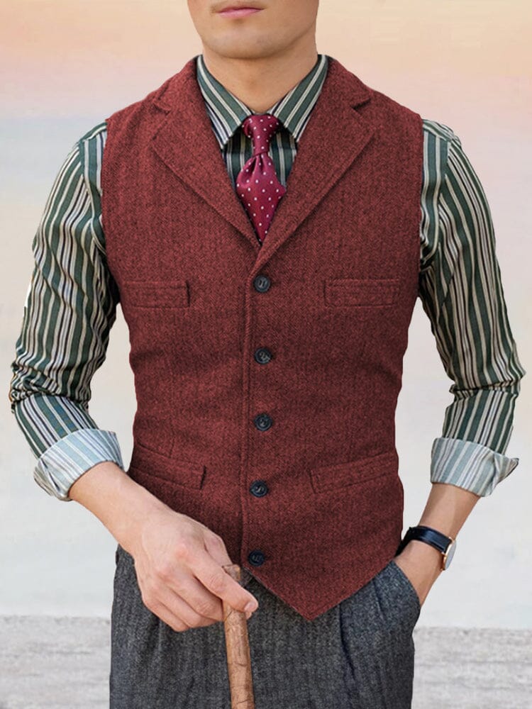 Klassisch Lapel Anzug Weste