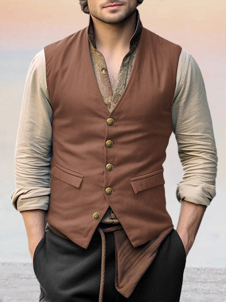 Vintage V-neck Weste