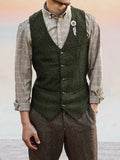 Klassisch Tweed Anzug Weste