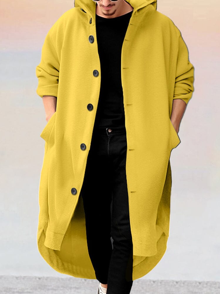 Stylish Lang Mit Kapuze Oberbekleidung