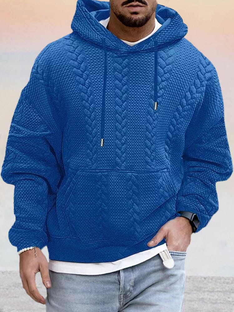 Textural Lockere Fit Hoodie