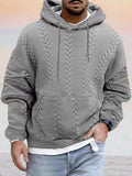 Textural Lockere Fit Hoodie
