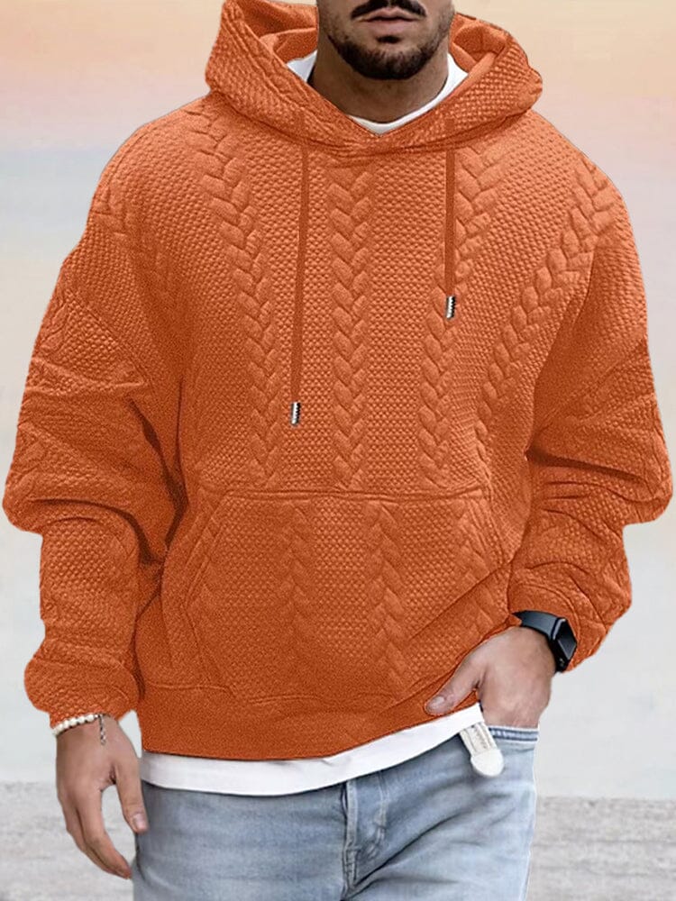 Textural Lockere Fit Hoodie