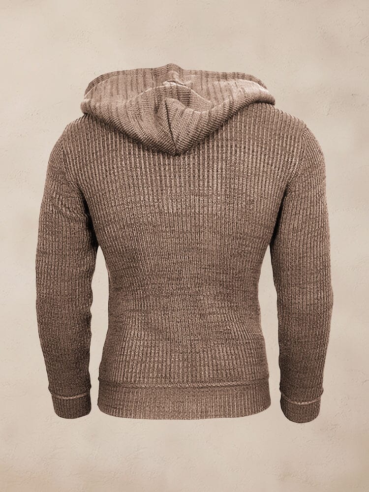 Stylish Splicing Strick Pullover Hoodie