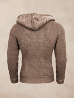 Stylish Splicing Strick Pullover Hoodie