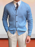 Elegant V-Neck Strick Cardigan