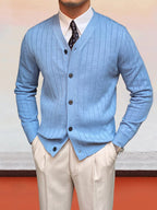 Elegant V-Neck Strick Cardigan