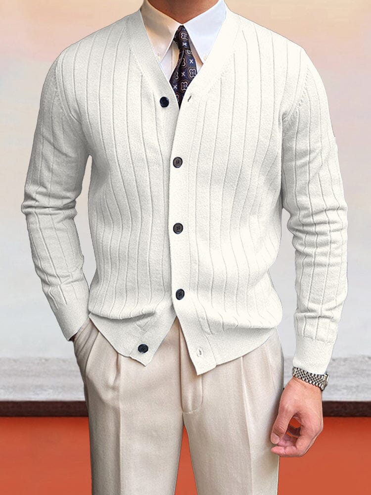 Elegant V-Neck Strick Cardigan