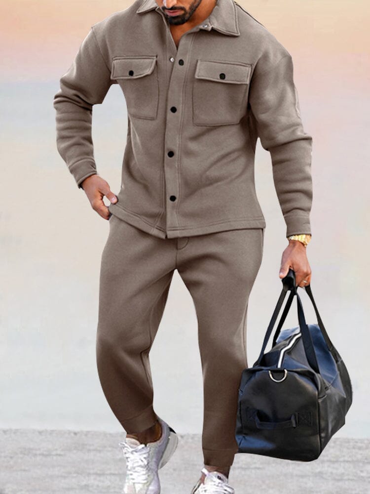 Athleisure 2-Teil Suede Set