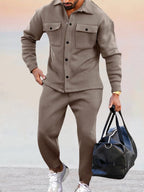 Athleisure 2-Teil Suede Set