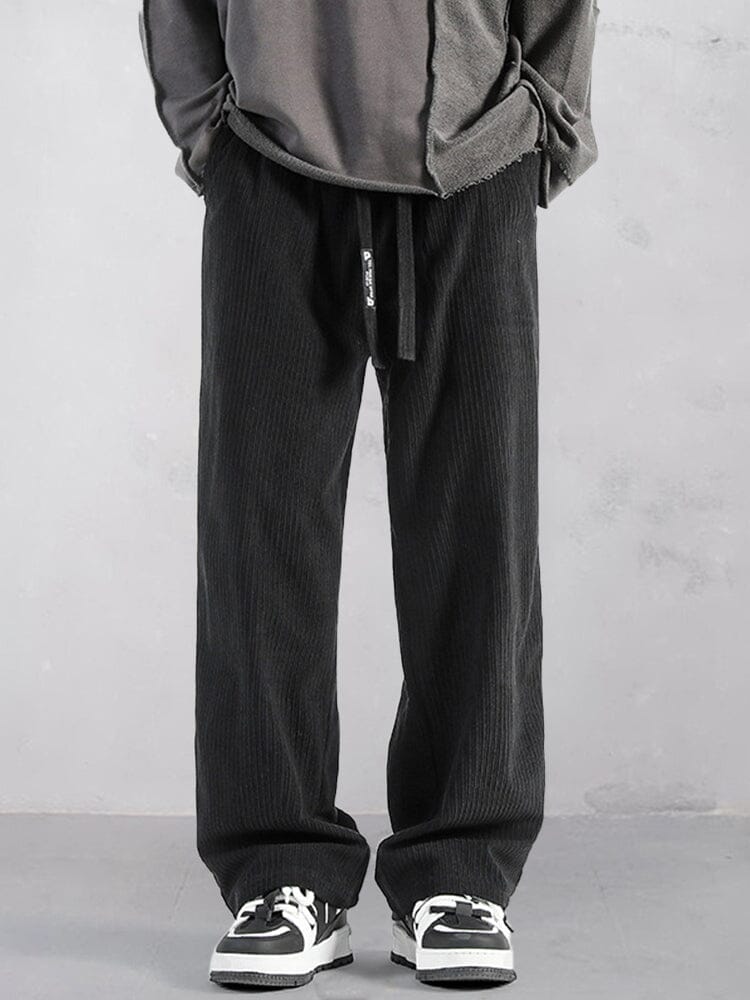 Casual Straight-Leg Corduroy Hose