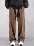 Casual Straight-Leg Corduroy Hose