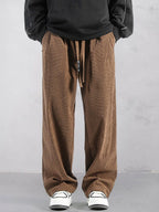 Casual Straight-Leg Corduroy Hose
