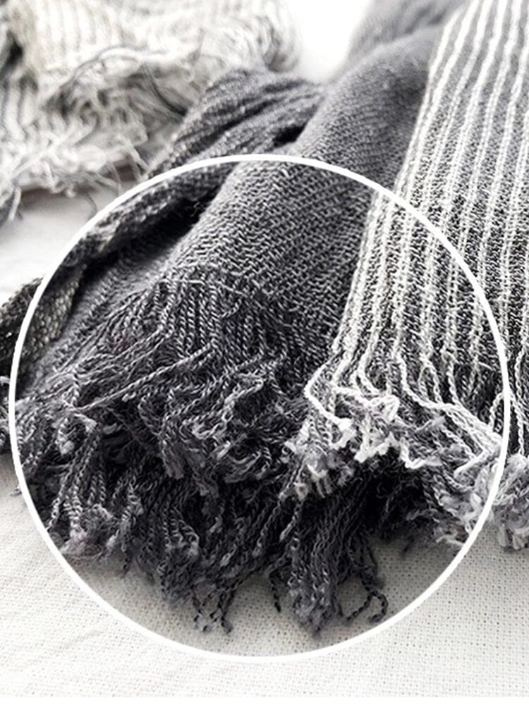 Soft 100% Baumwolle Tassel Schal