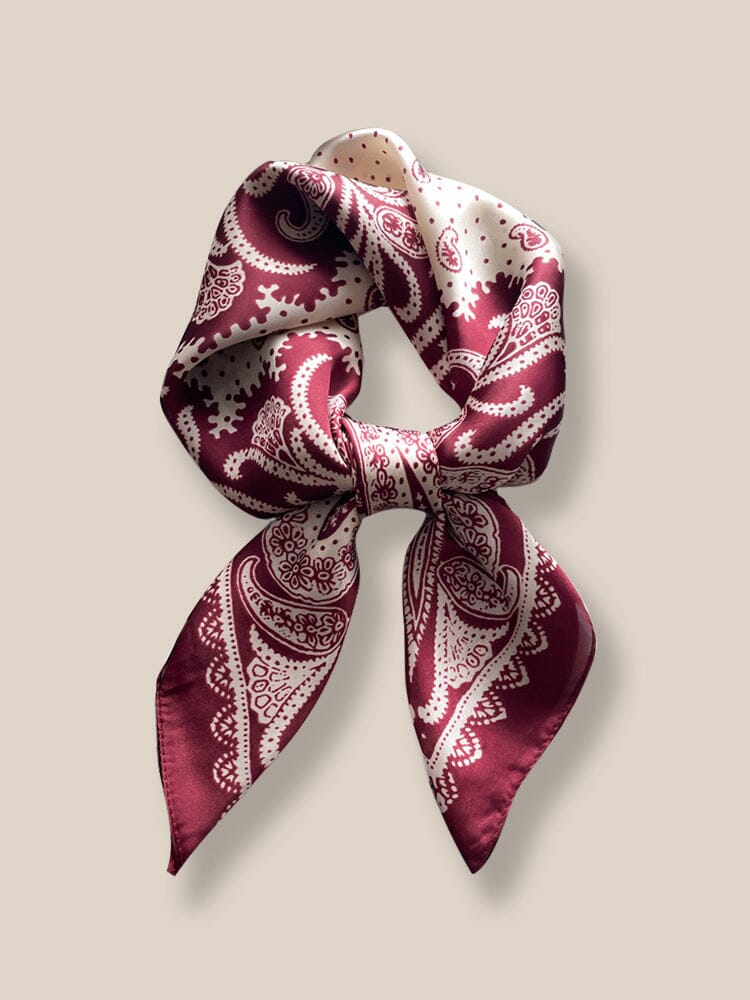 Stylish Printed Square Silk Schal