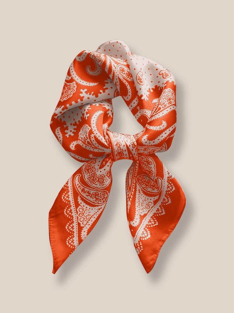 Stylish Printed Square Silk Schal