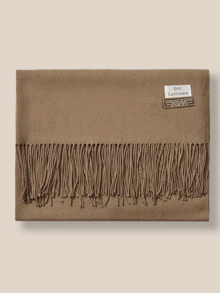 Soft Uni Tassel Schal