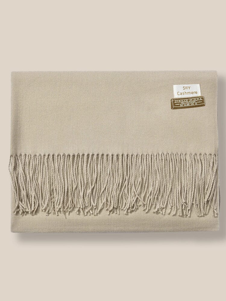 Soft Uni Tassel Schal