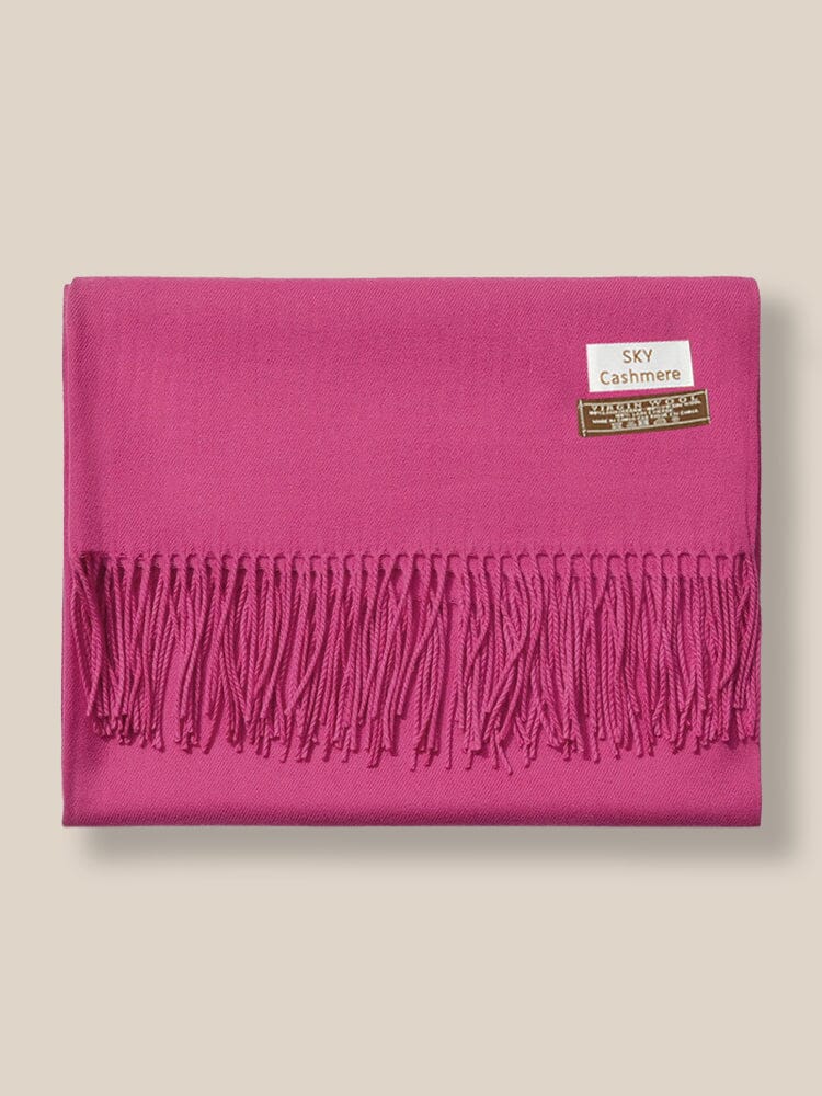 Soft Uni Tassel Schal