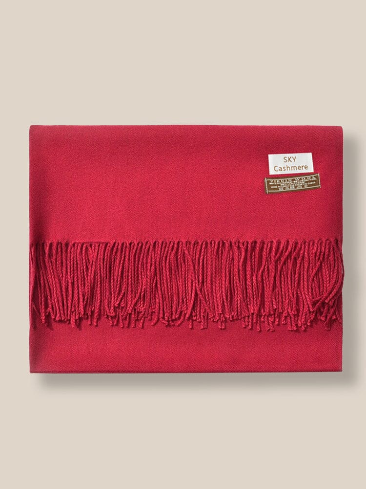 Soft Uni Tassel Schal