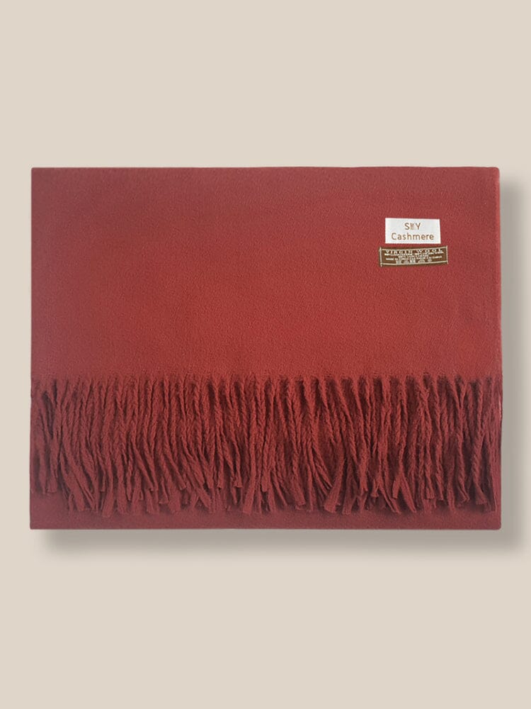 Soft Uni Tassel Schal