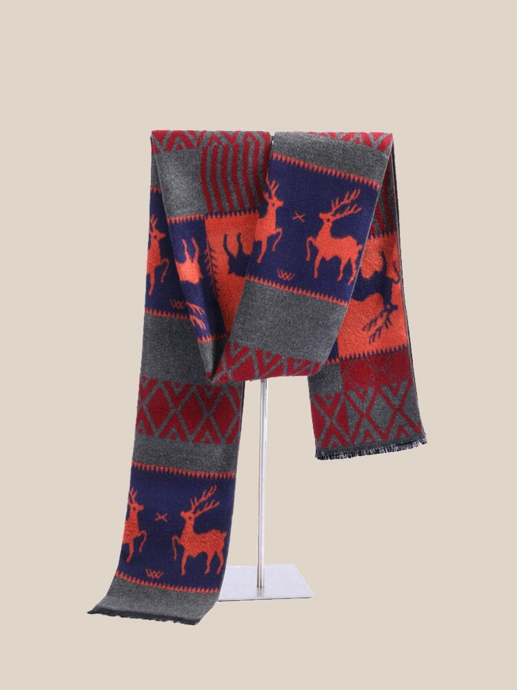Reindeer Pattern 100% Baumwolle Schal