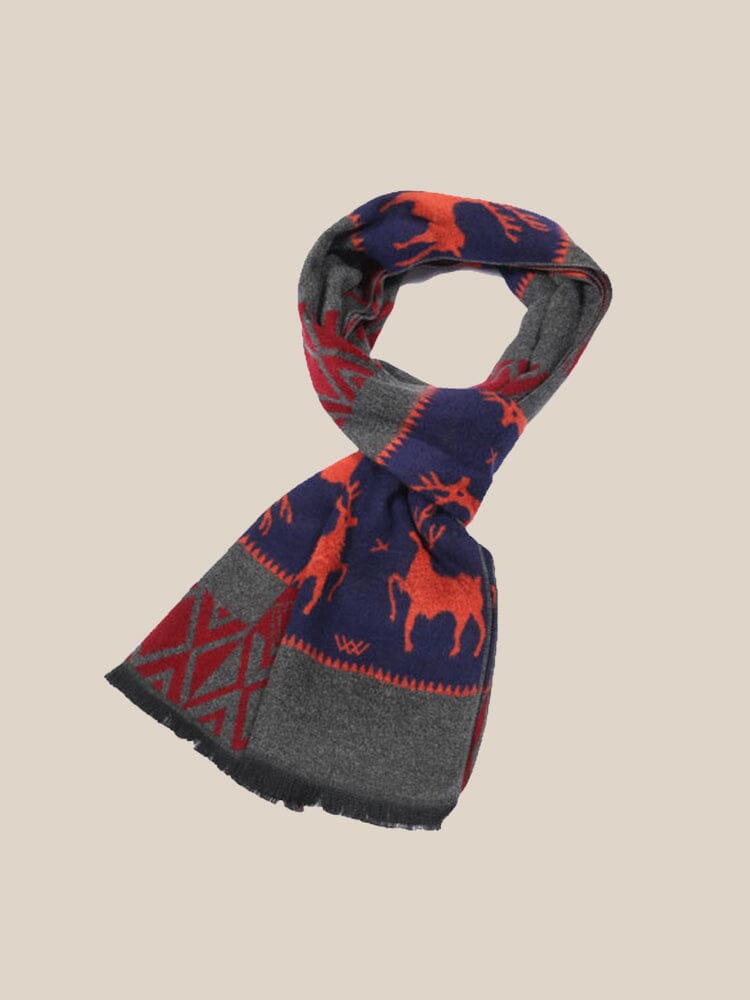 Reindeer Pattern 100% Baumwolle Schal