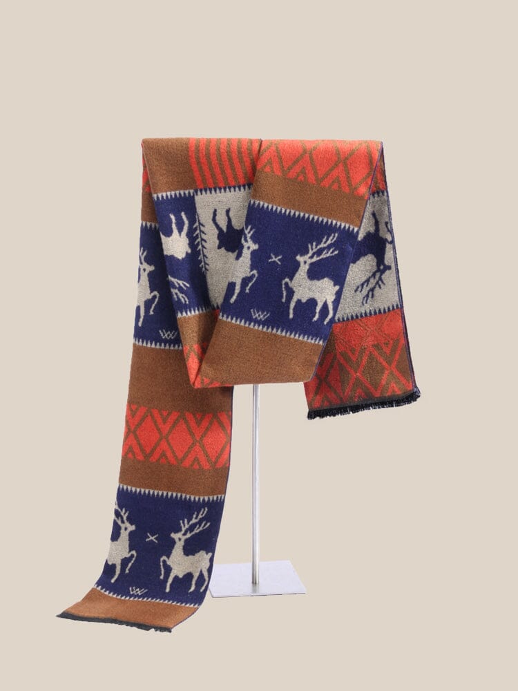 Reindeer Pattern 100% Baumwolle Schal