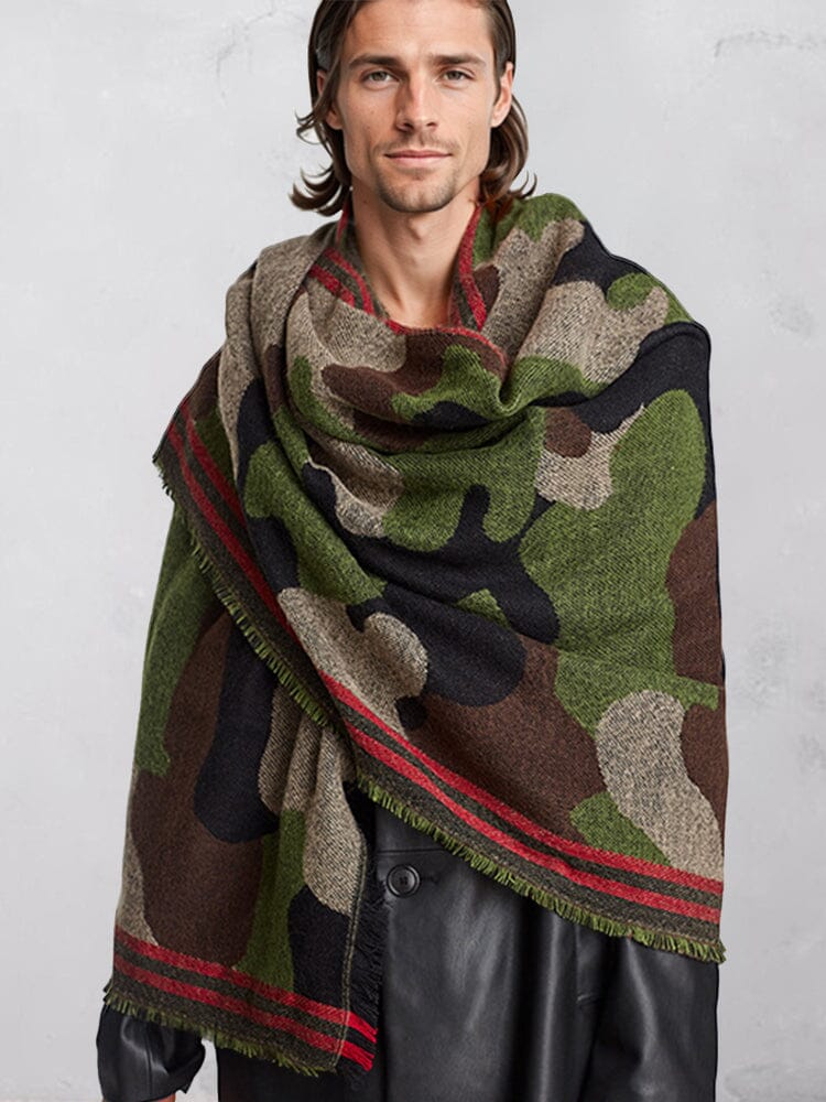 Stylish Soft Camo Schalkragen Schal