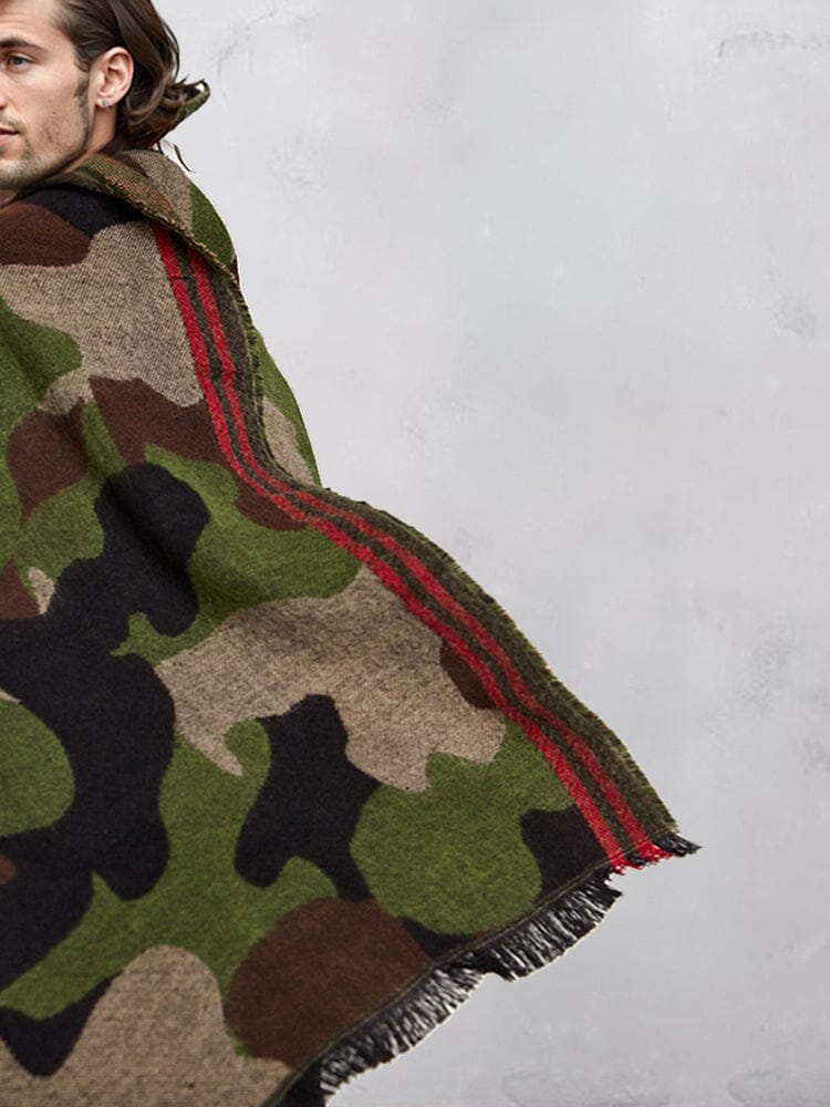 Stylish Soft Camo Schalkragen Schal